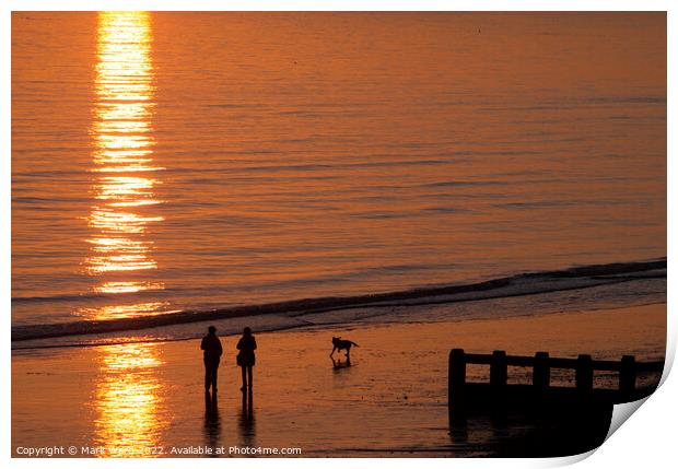 Sunset Sea. Print by Mark Ward