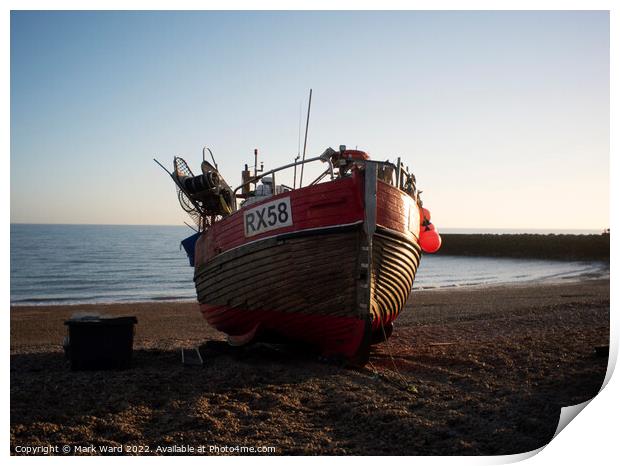 South Coast Fishing. Print by Mark Ward