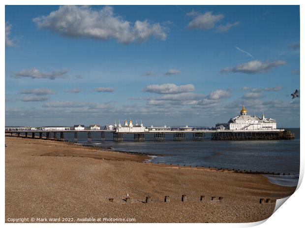 Eastbourne Pier on Sunny January day. Print by Mark Ward