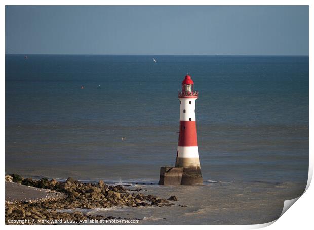 Beachy Head Lighthouse. Print by Mark Ward