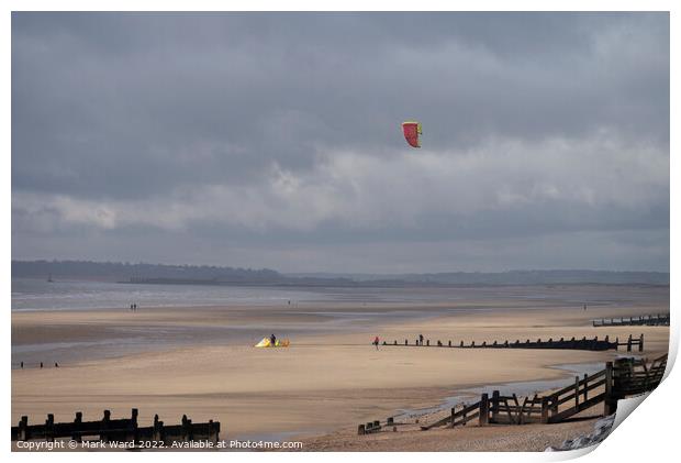 Camber Sands Exposed. Print by Mark Ward