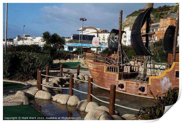 Hastings Miniature Golf Course. Print by Mark Ward