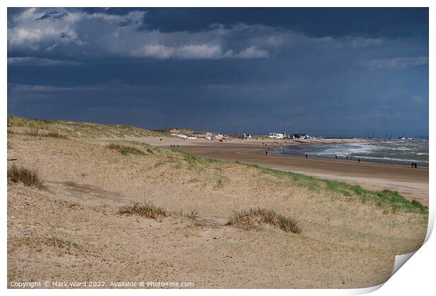 Camber Sands in April. Print by Mark Ward