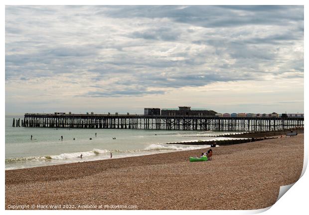 Pier and Pleasure in May. Print by Mark Ward