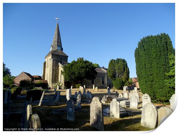 Holy Cross Church in Uckfield. Print by Mark Ward