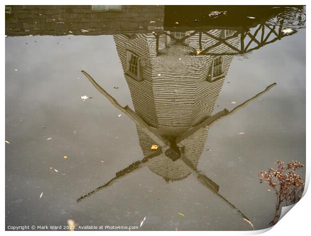 Windmill in the Water. Print by Mark Ward