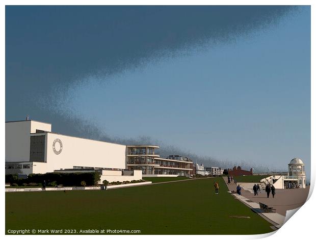 Modernist Vibes in Bexhill. Print by Mark Ward