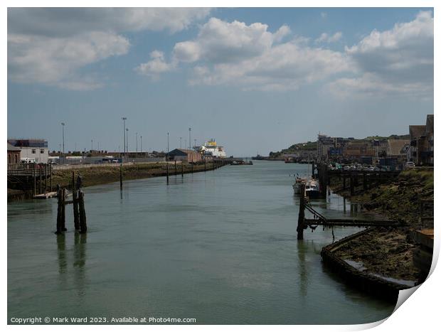 Newhaven Harbour Print by Mark Ward