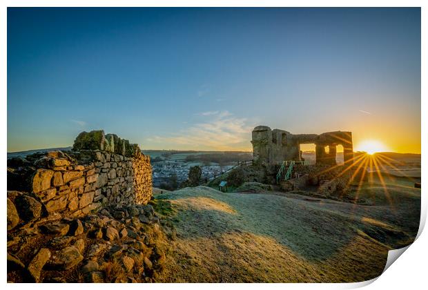 Kendal Castle Sunrise Print by Jonny Gios