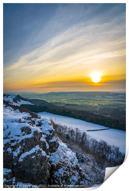 Scout Scar Sunset Print by Jonny Gios