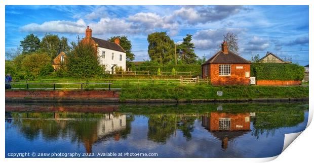Reflections of the Toll House - (Panorama.) Print by 28sw photography