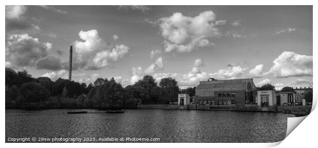 Arts, Chimneys and Water - (Panoramic.) Print by 28sw photography