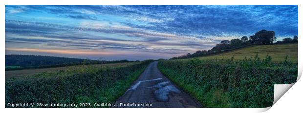 A change on the lane - (Panorama.) Print by 28sw photography