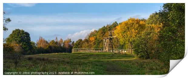 Autumn Arrivals at The Headstocks - (Panorama.) Print by 28sw photography