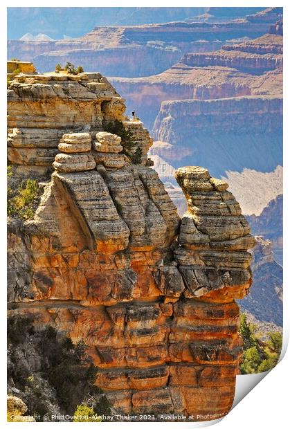 Amazing and spectacular landscapes of Grand Canyon formations, Arizona, USA Print by PhotOvation-Akshay Thaker