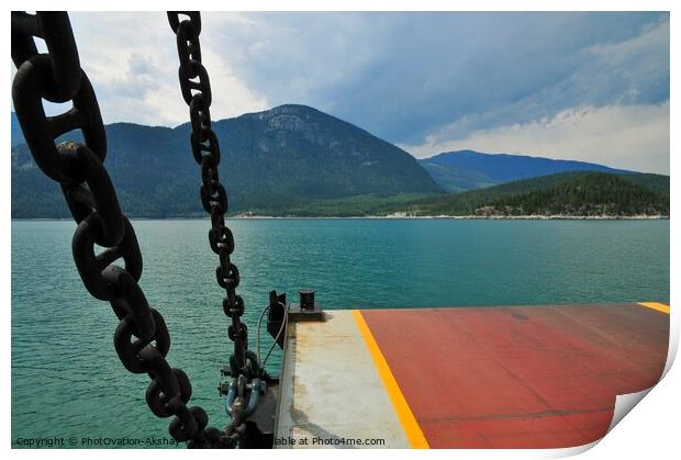 Creative composition of a dock giant chain link Print by PhotOvation-Akshay Thaker
