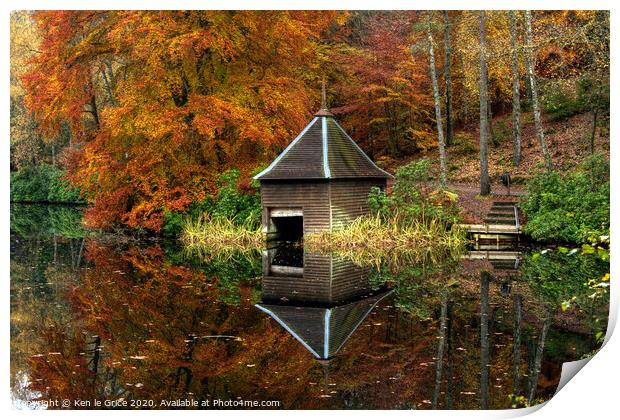 Autumn Reflections Print by Ken le Grice