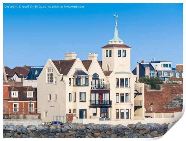 Tower House in Old Portsmouth Print by Geoff Smith