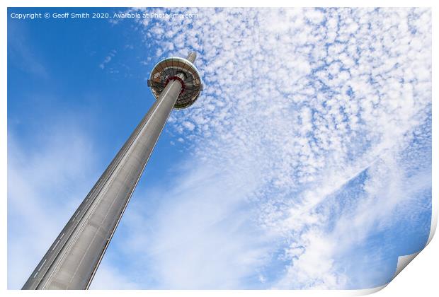 i360 Observation Tower in Brighton Print by Geoff Smith