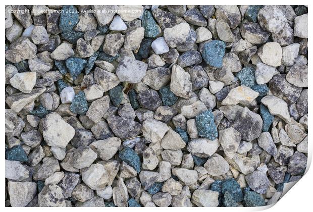 Decorative Stones Abstract Print by Geoff Smith