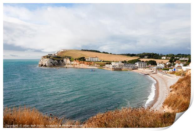 Freshwater Bay Isle of Wight Print by Allan Bell