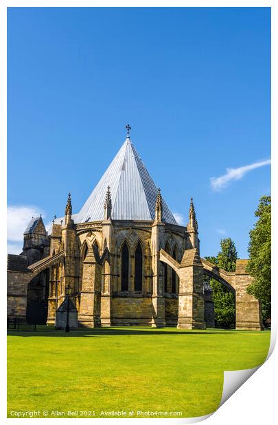 Chapter House Lincoln Cathedral Print by Allan Bell