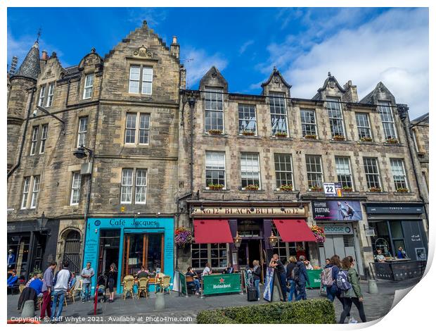 Old Town in Edinburgh Print by Jeff Whyte