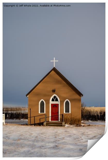 St. Thomas Anglican Church Print by Jeff Whyte