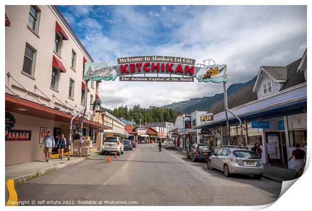 Ketchikan, Alaska Print by Jeff Whyte