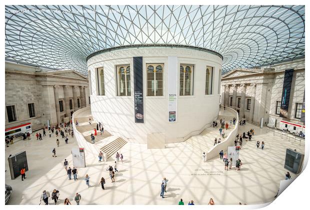 Great Hall of the British Museum Print by Jeff Whyte
