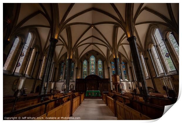 Temple Church  Print by Jeff Whyte