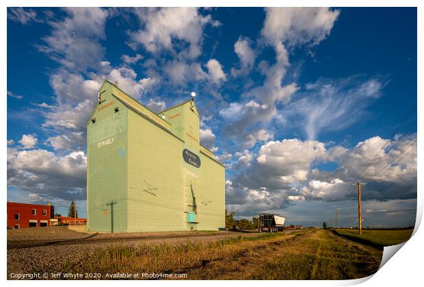 Stavely Grain Elevator Print by Jeff Whyte