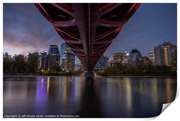 Peace Bridge Print by Jeff Whyte