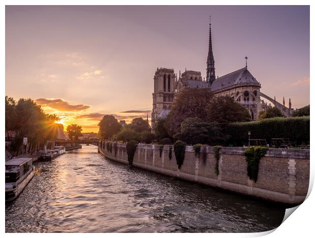 Notre Dame de Paris Print by Jeff Whyte