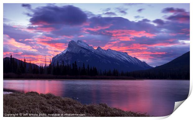 Banff Sunrise Print by Jeff Whyte