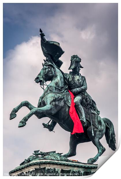 Prince Eugene at Hofburg, Vienna Print by Jeff Whyte