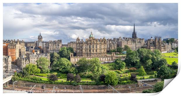 Old Town, Edinburgh Print by Jeff Whyte