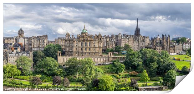 Old Town, Edinburgh Print by Jeff Whyte