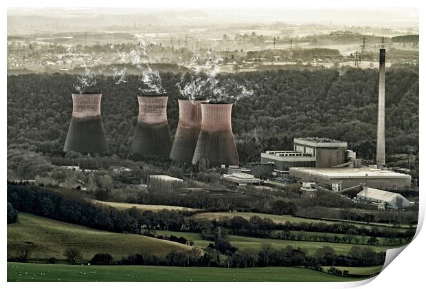 Ironbridge Power Station Print by Hectar Alun Media