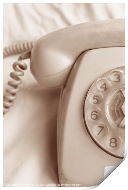 Back to the 70's Retro Telephone Print by Imladris 