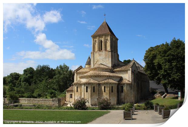 Beautiful St Hilaire Church, Melle, France Print by Imladris 