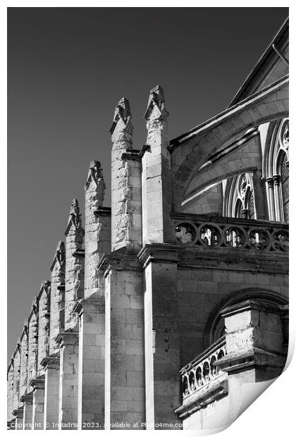 Flying Buttress Architecture, Church, France Print by Imladris 