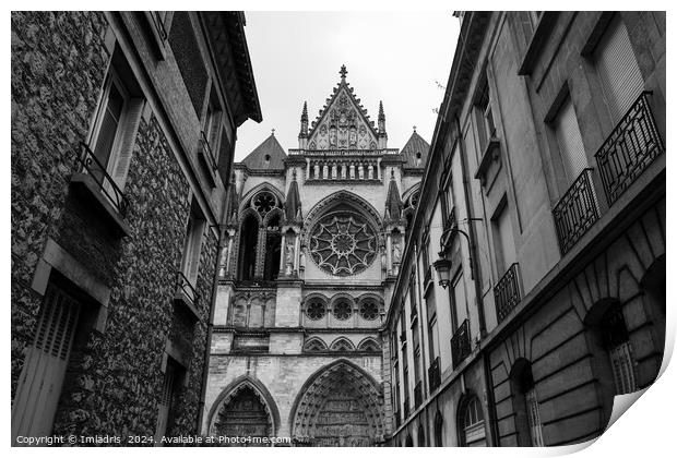 Our Lady of Reims Cathedral, France Print by Imladris 