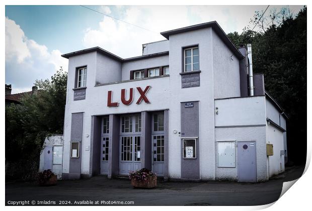 The 'Lux' Art Deco Cinema, France Print by Imladris 