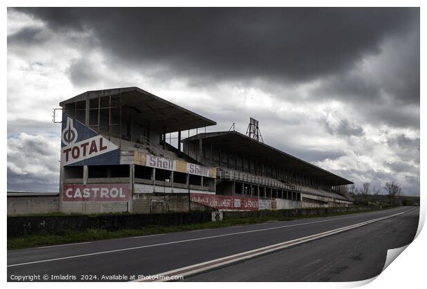 Stormy Skies Over Reims-Gueux Race Circuit Print by Imladris 