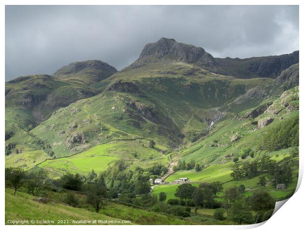 Great Langdale Valley, The Lake District, England Print by Imladris 