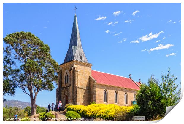 St John the Evangelist Roman Catholic Church - Richmond Print by Laszlo Konya