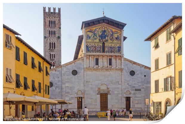 Basilica di San Frediano - Lucca Print by Laszlo Konya