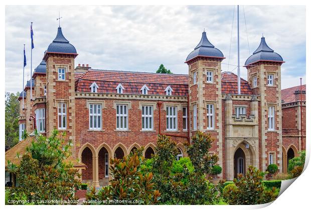 Government House - Perth Print by Laszlo Konya