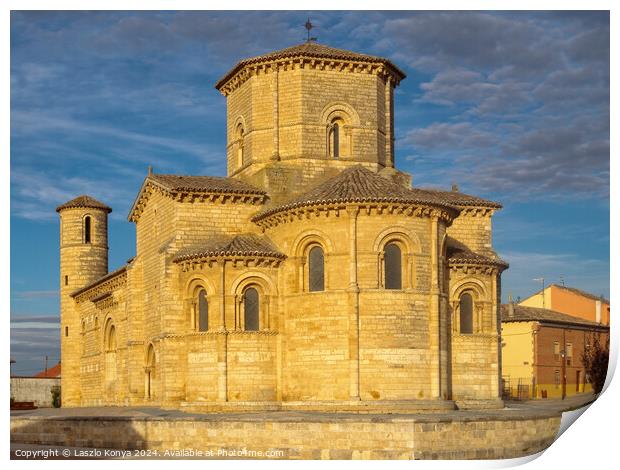 Church of San Martin - Fromista Print by Laszlo Konya